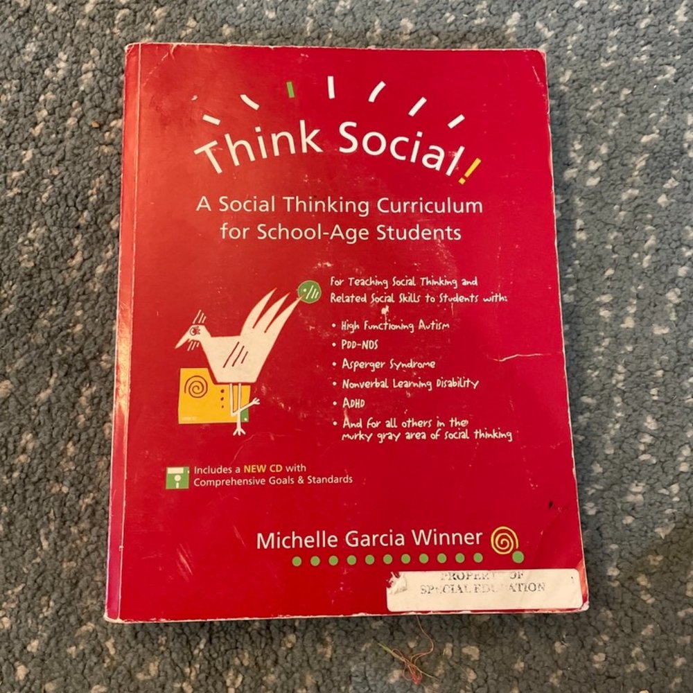 Think Social: A Social Thinking Curriculum for School-aged Students Winner Book